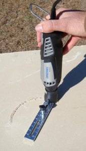 Dremel 4000 Drywall Rotary Cutting Tool circle jig
