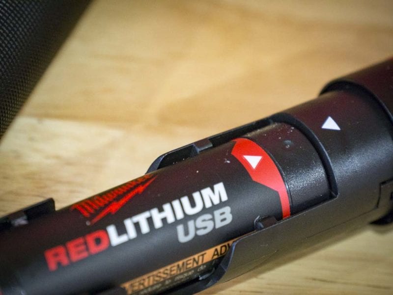 Milwaukee RedLithium USB flashlight