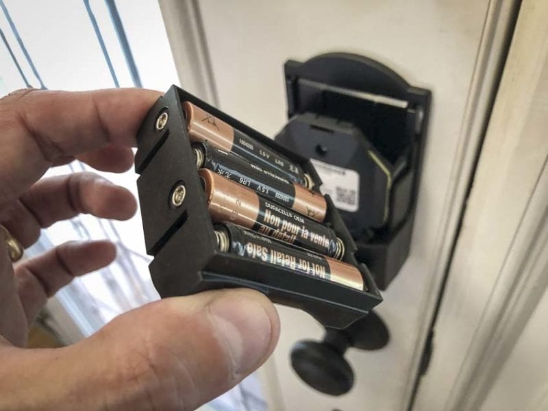 Schlage Encode WiFi Deadbolt batteries