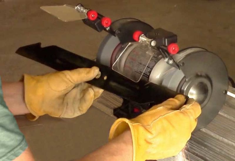 bench grinder blade sharpening