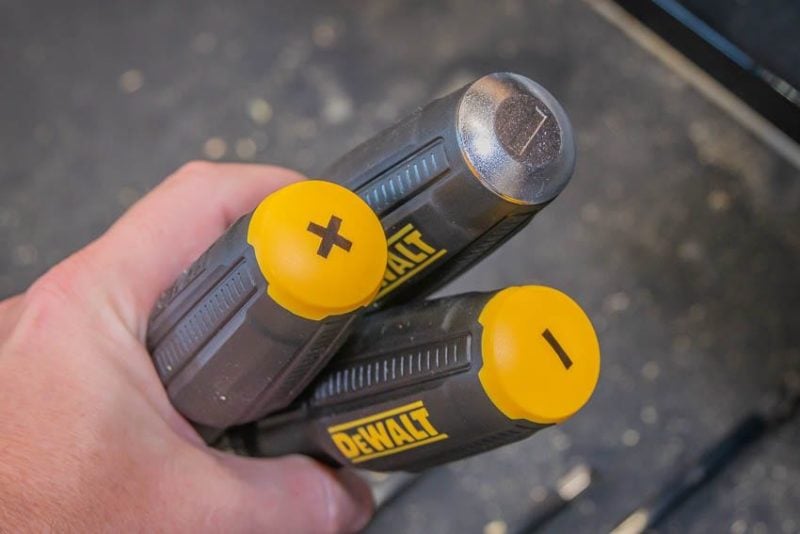 DeWalt ToughSeries Screwdrivers Markings