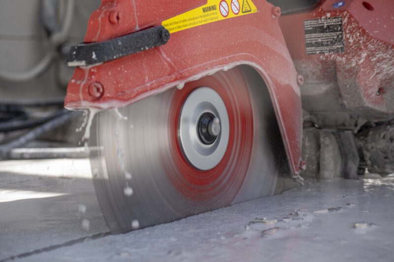Cutting a Concrete Channel