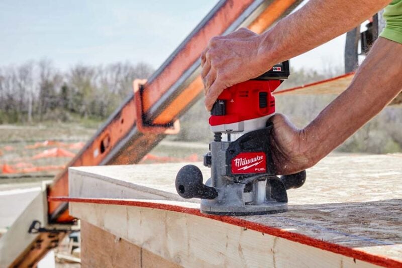 Trimming plywood