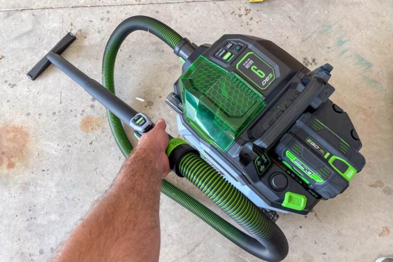 Vacuuming the Shop