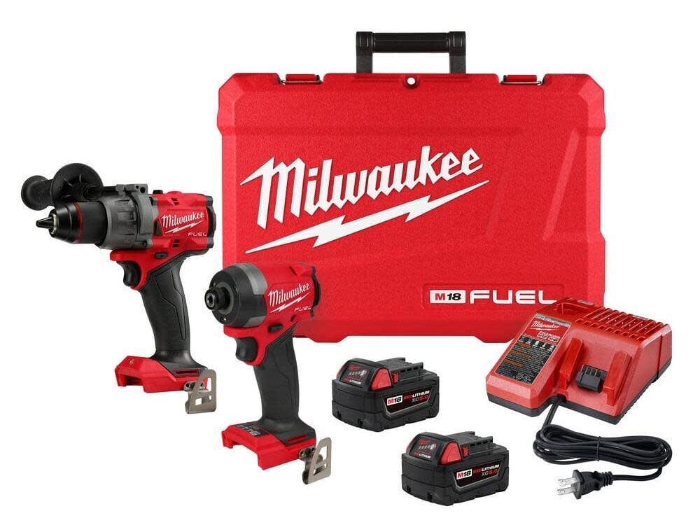 Milwaukee M18 Fuel Hammer Drill and Impact Driver Set – Gen 4 (3696-22/3697-22)