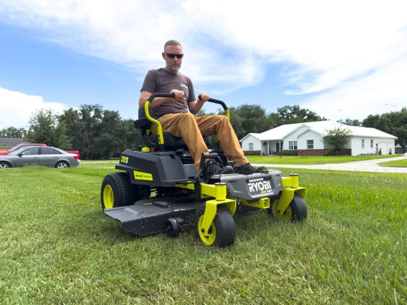 Ryobi 80V Zero-Turn Mower Profile